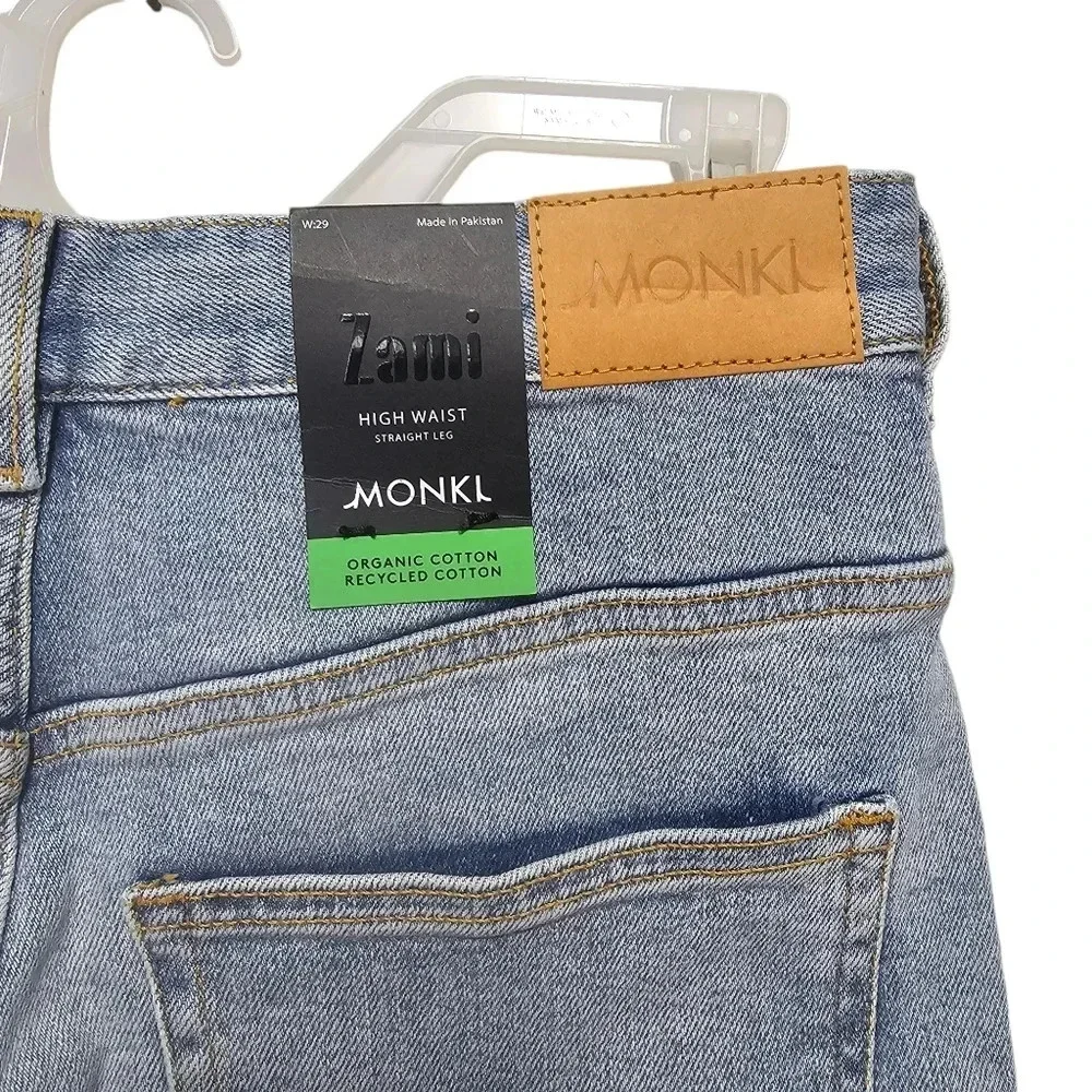 Monki Zami High Waist Straight Leg‎ Jeans Size 29 New